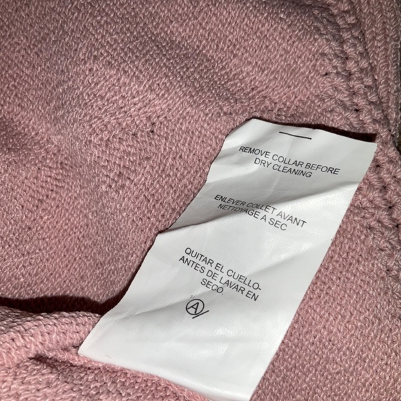 Karen Kane Lifestyle XL Rose Color Cardigan With Detachable Faux Fur Collar - Picture 5 of 17